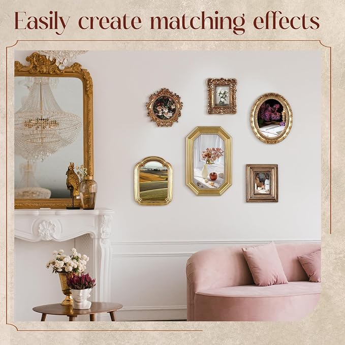 Wonderjune 7 Pcs Vintage Picture Frames Set - Image 6