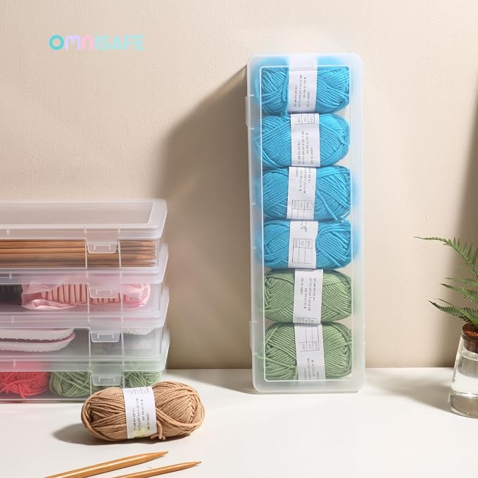 6 Pack Large Plastic Hobby Art Craft Organizer, Storage Containers | Stackable - Image 6