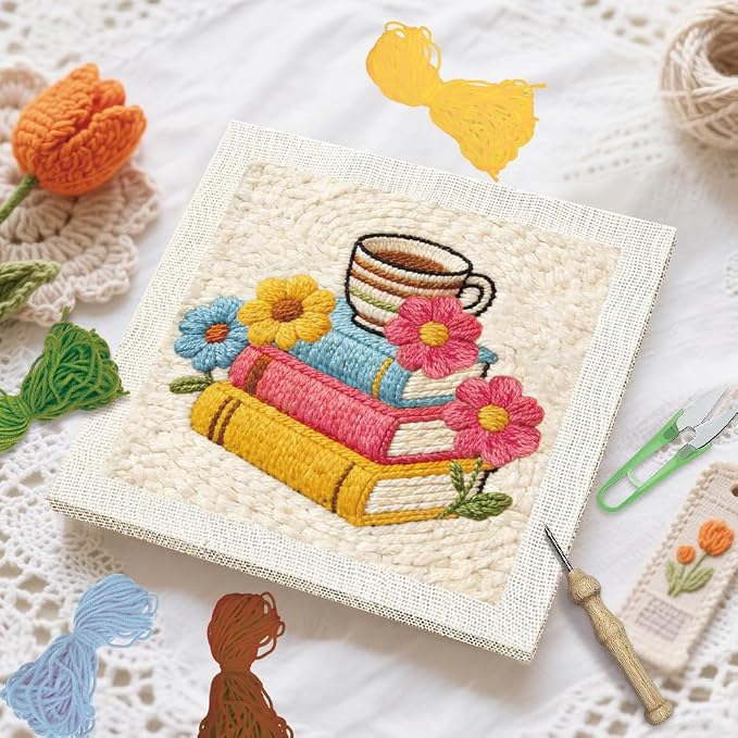 BEUNITONE Book and Flower Punch Needle Kit - Image 5