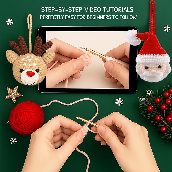HOUSE CREATIVITY Christmas Crochet Kit - Image 3