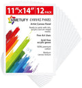 Simetufy 11 x 14 inch 12 Pack Painting Canvas Panels, Canvas Boards | Gesso by Simetufy