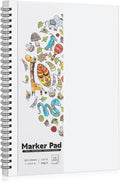 135lb/200gsm Marker Paper Pad, 7.6×10in Double Sided Bleedproof Marker by Prudiut