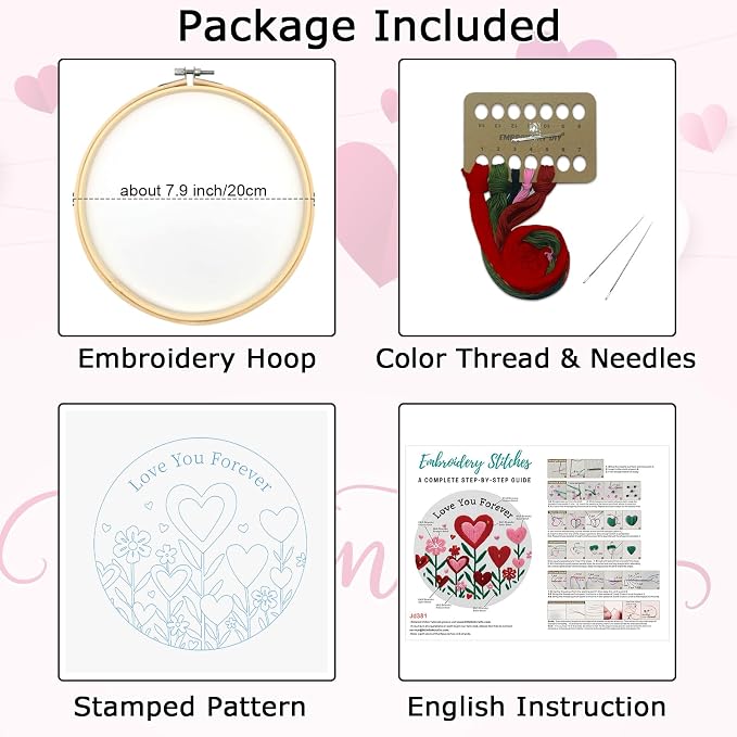 Nuberlic Valentine Embroidery Kit - Image 5