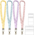 4PCS Stretchy Scrunchie Badge Lanyards by Unknown