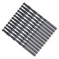 Drill Bit, 5.1mm Cutting Diameter, 4241 HSS Nitriding Black 118° Cutting Angle Versatile Jobber Bits - (Applications: for Drilling Plastic Wood Soft Metal), 12-Pieces