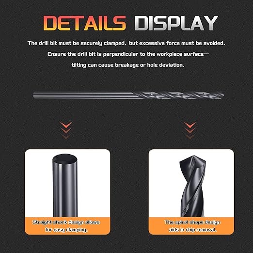 Drill Bit, 2mm Cutting Diameter, 4241 HSS Nitriding Black 118° Cutting Angle Versatile Jobber Bits - (Applications: for Drilling Plastic Wood Soft Metal), 10-Pieces