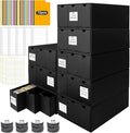 Trading Card Storage Box, Includes 24-600 CT Boxes & Card Dividers, + Trading by QLOUNI