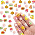100 Pieces Tiny Food for Dollhouse Miniatures Resin Things for Crafts Mini Food by HOMICO