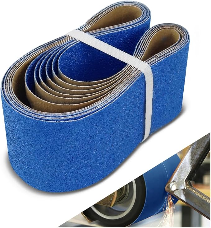 4 x 36 Inch Sanding Belts, 6 Pcs 40 Grit, Zirconia Sanding Belts for Heavy-Duty Metal Polishing, Woodworking, Derusting