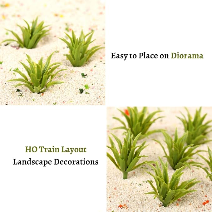 Yetaha 50pcs Green Shrubs Bush Model, Aritificial Plants, Railway Wargame Park - Image 6