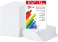 Simetufy 72 Pcs 5x7inch Small Canvas Boards by Simetufy