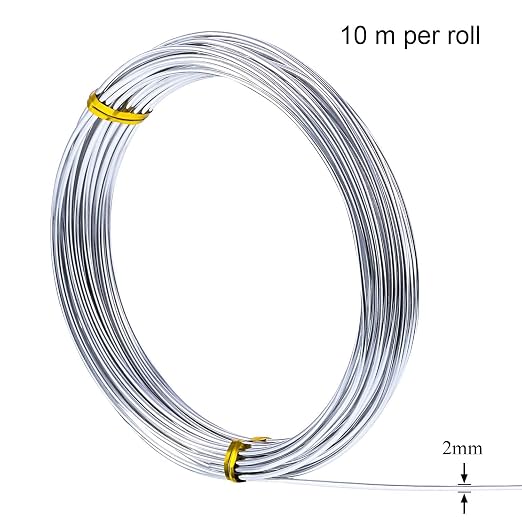 TecUnite Aluminum Craft Wire for Sculpting Armature Bendable Craft Wire for DIY - Image 2