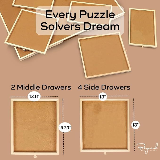 2000 Piece Wooden Jigsaw Puzzle Board 41.5" x 30" - Image 5