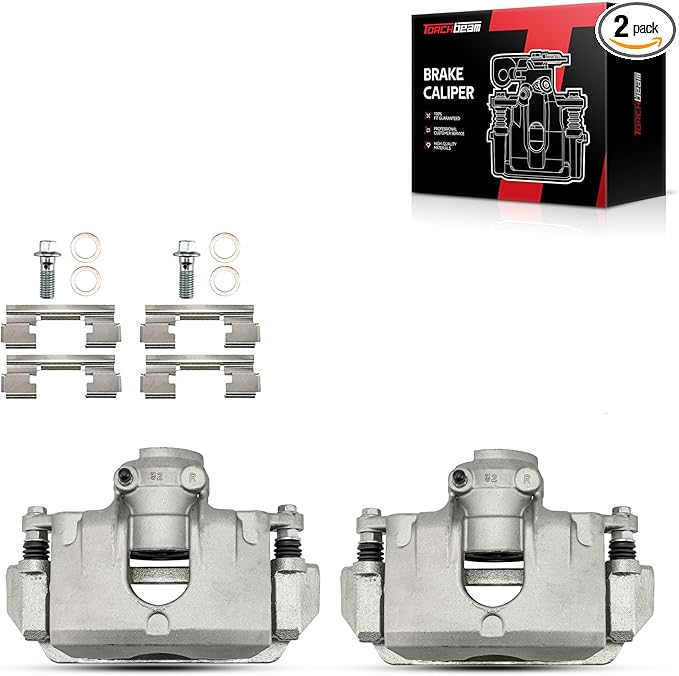 Torchbeam Front Brake Calipers Set for Ford Focus 2008-2011, Front Left and Front Right Calipers Replace # 18B5068+18B5069