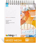 KINGART Mixed Media Sketchbook Set – 8x10 Inch, Heavyweight Acid-Free Paper – by KINGART