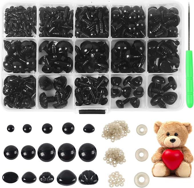 Yexixsr 566PCS Safety Eyes for Amigurumi, Various Sizes Crocheting Safety Eyes by Yexixsr