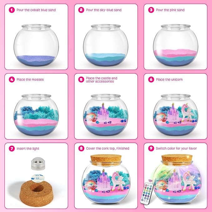LAOESE Unicorn Light-Up Terrarium Kit - Image 4