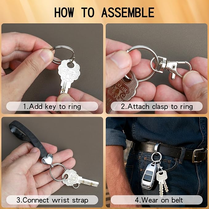 274Pcs Keychain Making Kit, Keychain Craft Including Key Chain Hooks, Key Rings - Image 8