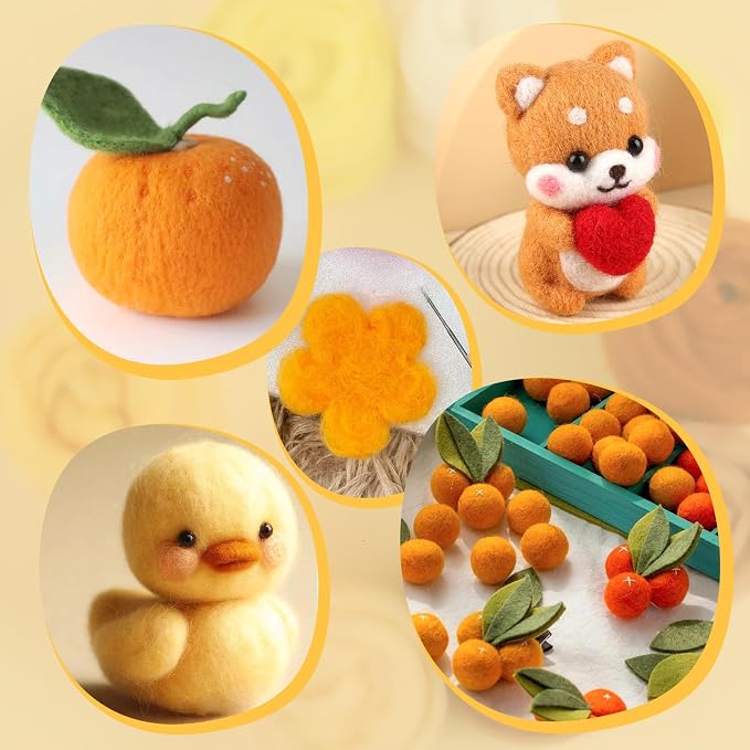 ZXIIXZ 100g Felting Wool Needle Felting Kit - Image 7