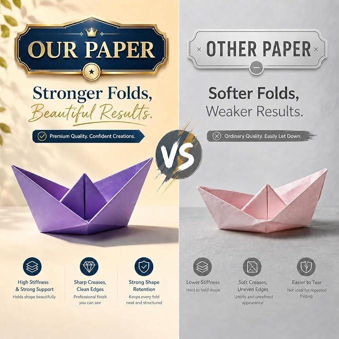 Origami Paper 8 x 8 Inch / 20x20 cm 150 Sheets Double Sided Paper | No-Fading - Image 5