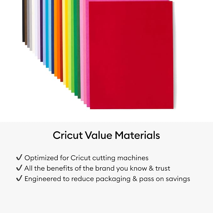 Cricut Value Cardstock Paper, Rainbow Sampler - Image 5
