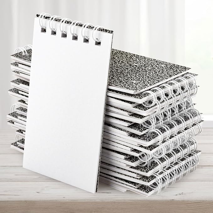 24 Pack Mini Notebook Composition Pocket Spiral Notebooks Notepads - Image 9