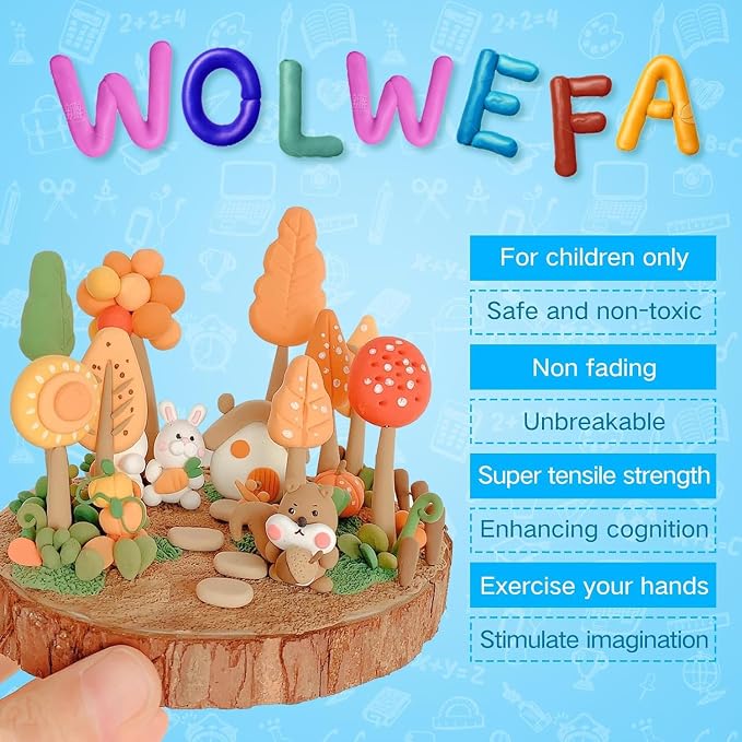 Green Air Dry Clay 72 Packs Air Dry Foam Clay, Moldable Super Light Clay Perfect - Image 5