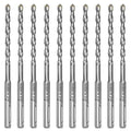 10-Piece 3/16” SDS Plus Drill Bits Rotary Hammer Drill Bit Set, Carbide Tipped for Drilling Concrete Cement Porcelain Tiles Ceramic Pots Stone Brick, Diameter 5mm, 160mm Long, SDS Plus Shank