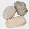 40 LBS Natural Large River Stones – 4-7 Inch Pebbles by LOOIOOJ