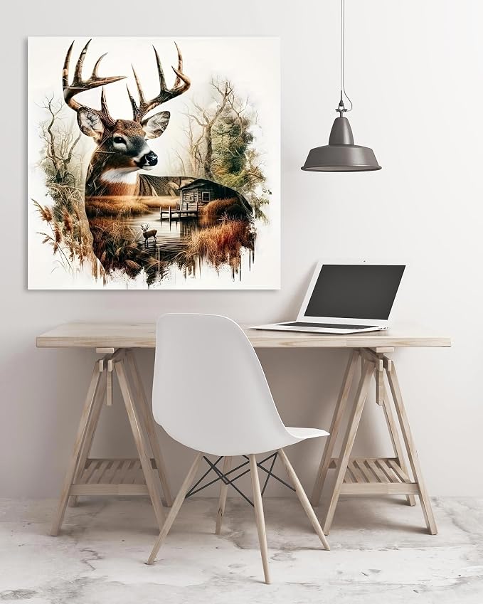 Deer Stamped Cross Stitch Kits for Adults, Animal 11CT Needlepoint Counted - Image 5