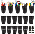 16 Sets Pegboard Hooks with Pegboard Cups, Ring Style Pegboard Bins with Rings