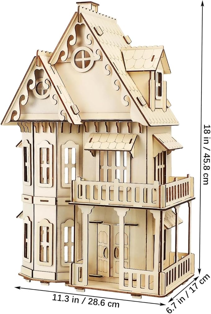 3D House Jigsaw Puzzle Model Kit - Image 2