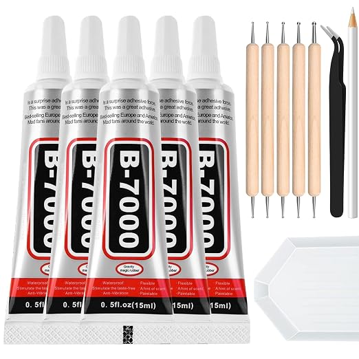 B7000 Clear Adhesive with Precision Tips by Cruzix