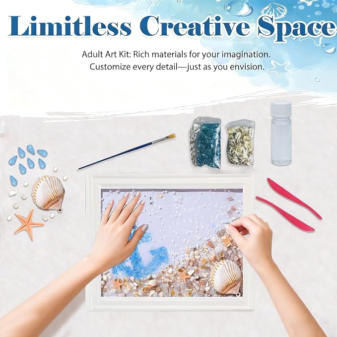 CIYOJA Sea Glass Stained Glass Kit Anchor – DIY Craft Kit - Image 2