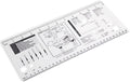 Culinary Ruler Cutting Reference Template Cooking Measurement | Acrylic by UPTTHOW