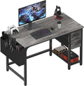 Lufeiya Computer Desk with Fabric Drawers, 40 Inch Gaming Desk by LUFEIYA
