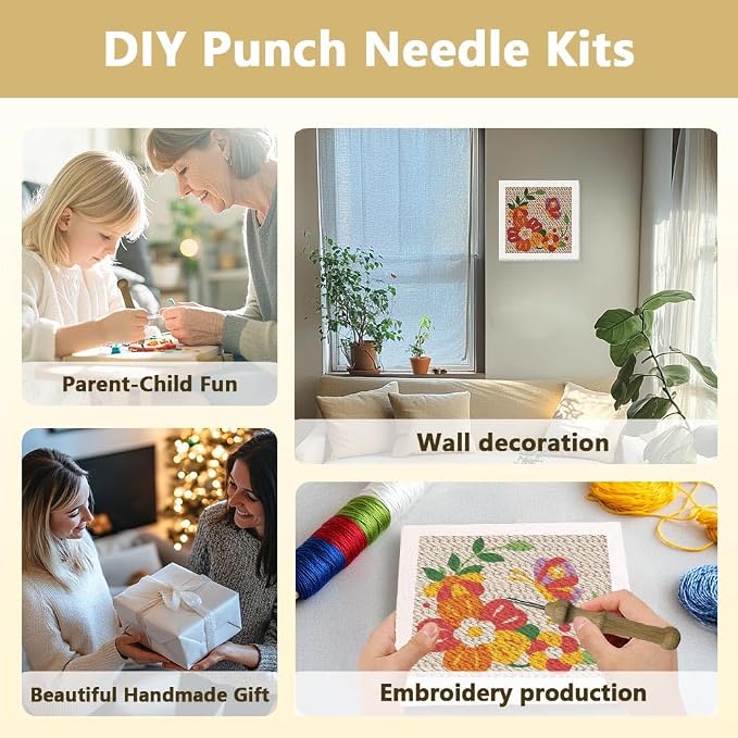 Doodlream DIY Punch Needle Embroidery Kit - Image 4