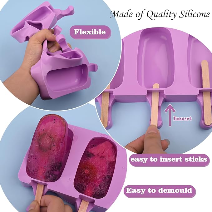 WMKGG Popsicle Silicone Molds Set, Ice Pop, Cakesicles - Image 7