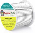 Mandala Crafts 14 Gauge Silver Tone Anodized Aluminum Craft Wire, 60 FT | by MandalaCrafts