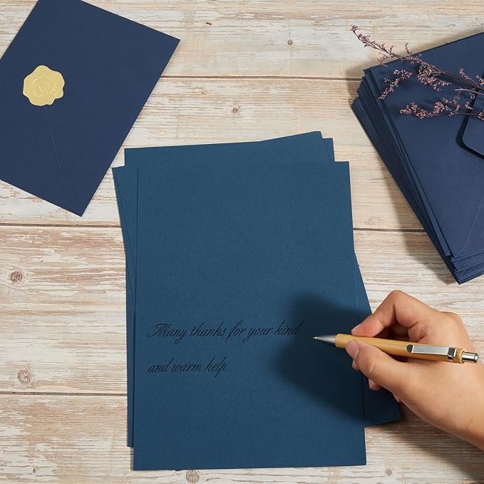 50 Pack Navy Blue A6 Envelopes - Image 5