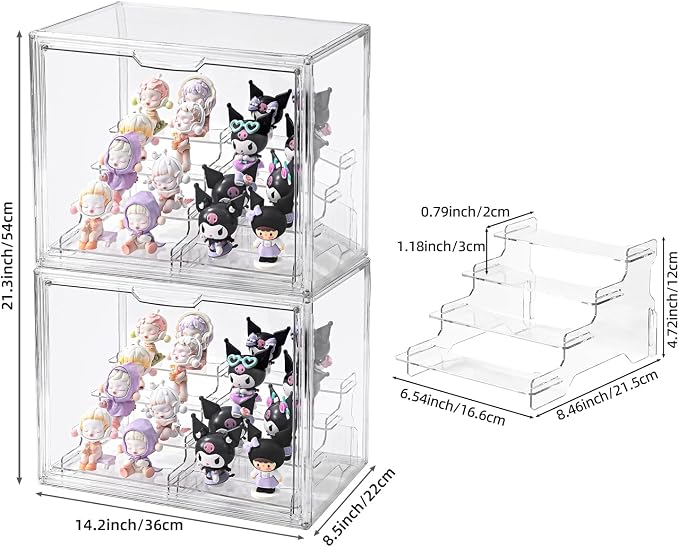 4Tier Display Case for Collectibles, Storage Container - Image 2
