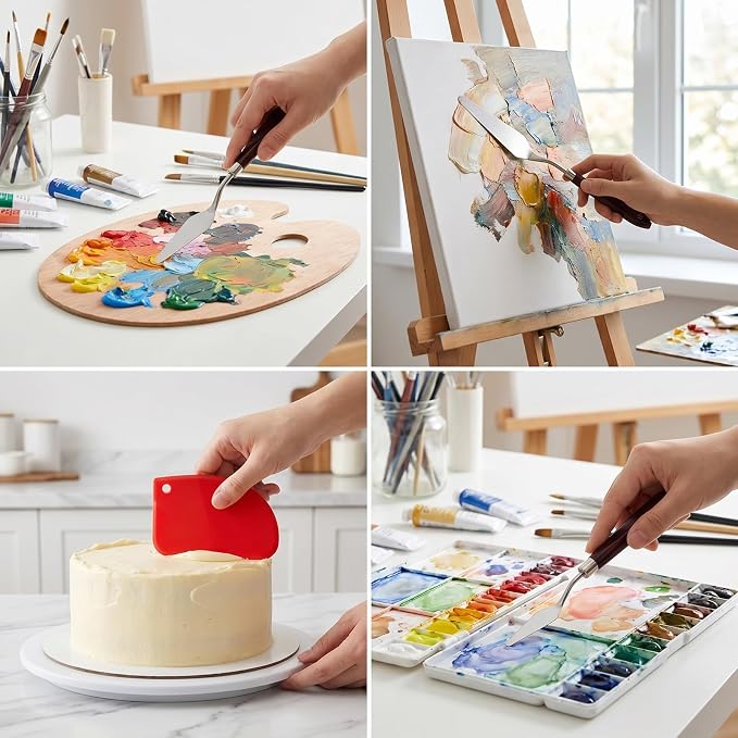Palette Knife Set, Acrylic Painting & Cake Decorating - Image 6