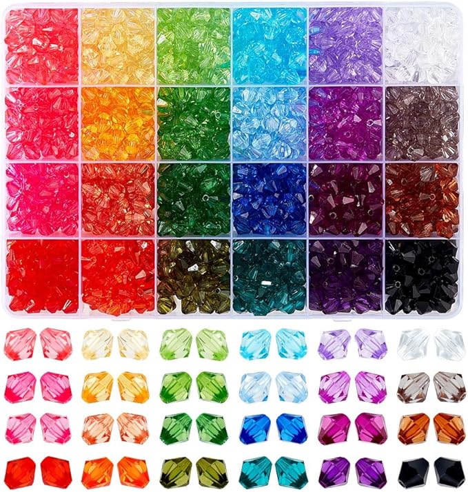 PH PandaHall 1200pcs 8mm Crystal Beads by PHPandaHall
