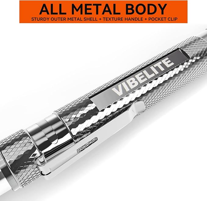 VIBELITE Extendable Magnetic Flashlight with Telescoping Magnet Pickup Tool-Cool Gadget Birthday for Men, Dad, Husband, Him, Father, Mechanic,Tech, Handyman, Boyfriend, Women, Silve