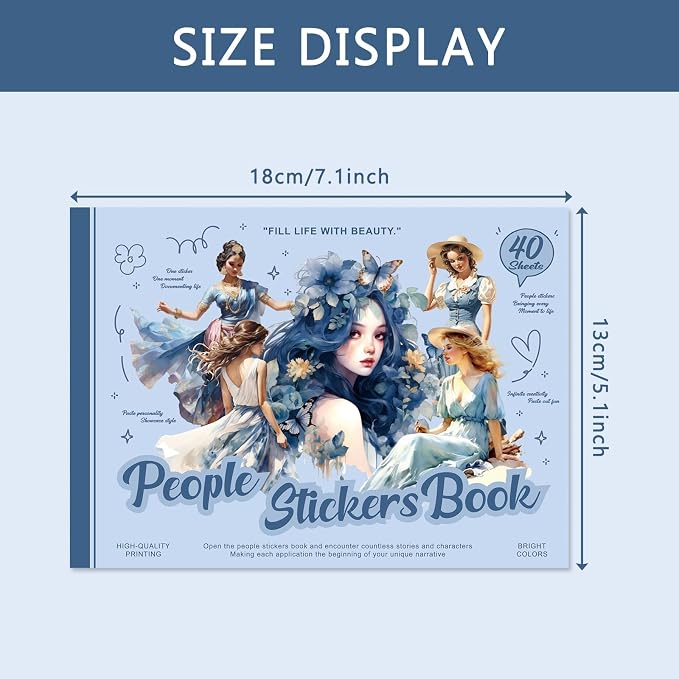 People Stickers Book for Adults - Image 4
