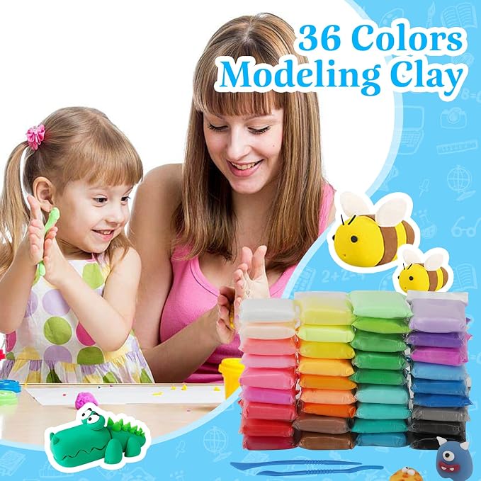 36 Colors Air Dry Clay, Modeling Clay - Image 5