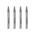 SL-1 Tungsten Carbide Burr Rotary File, Taper Shape Double Cut, 4pcs by LU&MN