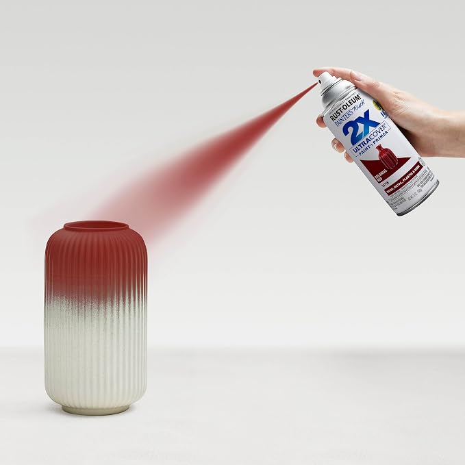 Rust-Oleum Painter's Touch 2X Ultra Cover Spray Paint, Satin Colonial Red | - Image 6