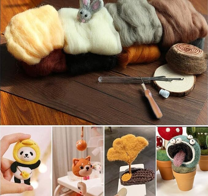 20 Colors Wool Roving 10g per, 7.05oz Total Needle FeltingWool DIY Craft | - Image 5