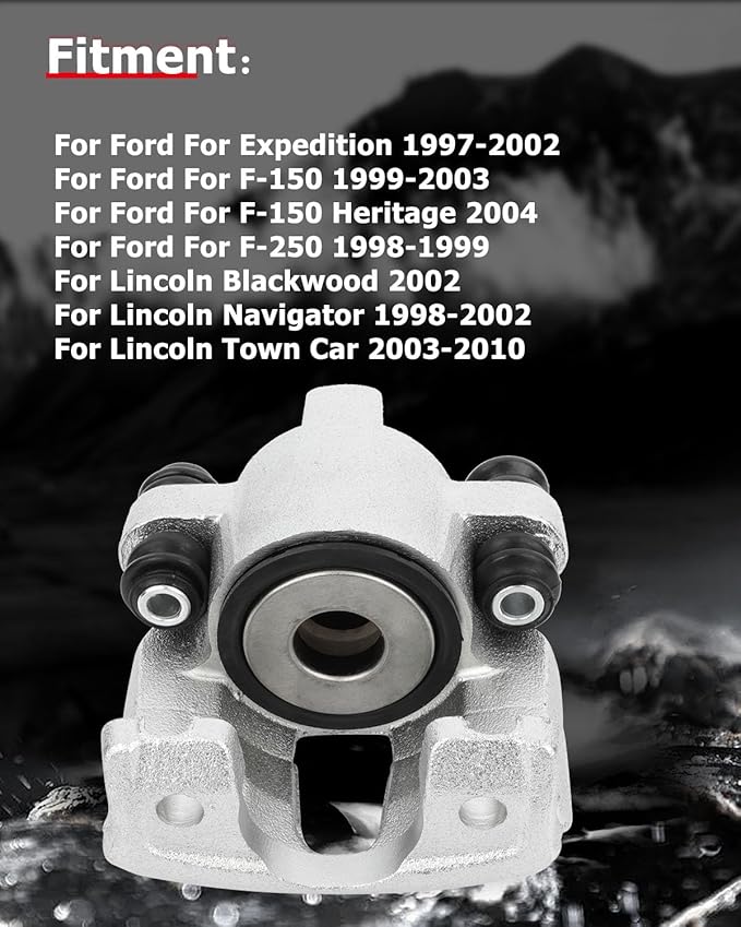cciyu Rear Right Disc Brake Caliper Assembly 18-4679 For Ford For Expedition/For F-150/For F-150 Heritage/For F-250,For Lincoln For Blackwood/For Navigator/For Town Car